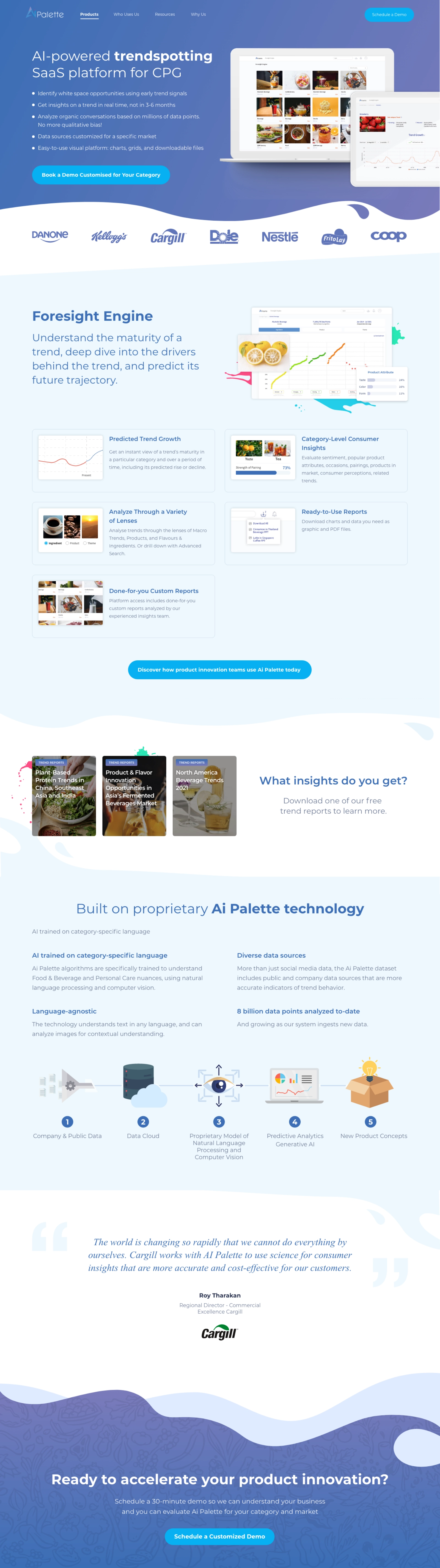 AI Palette - Website Product page
