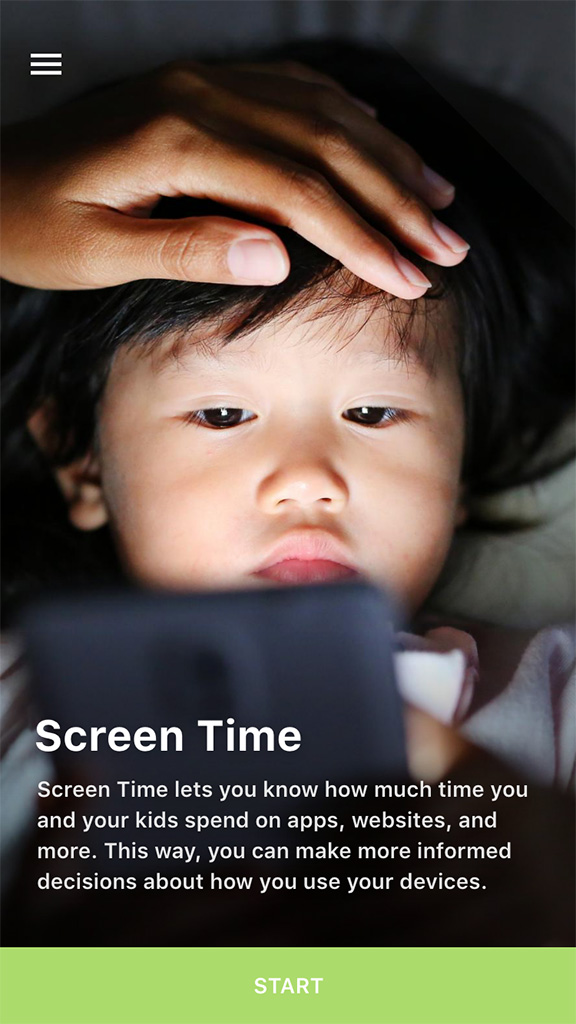 ActiveHealth app - Screen Time