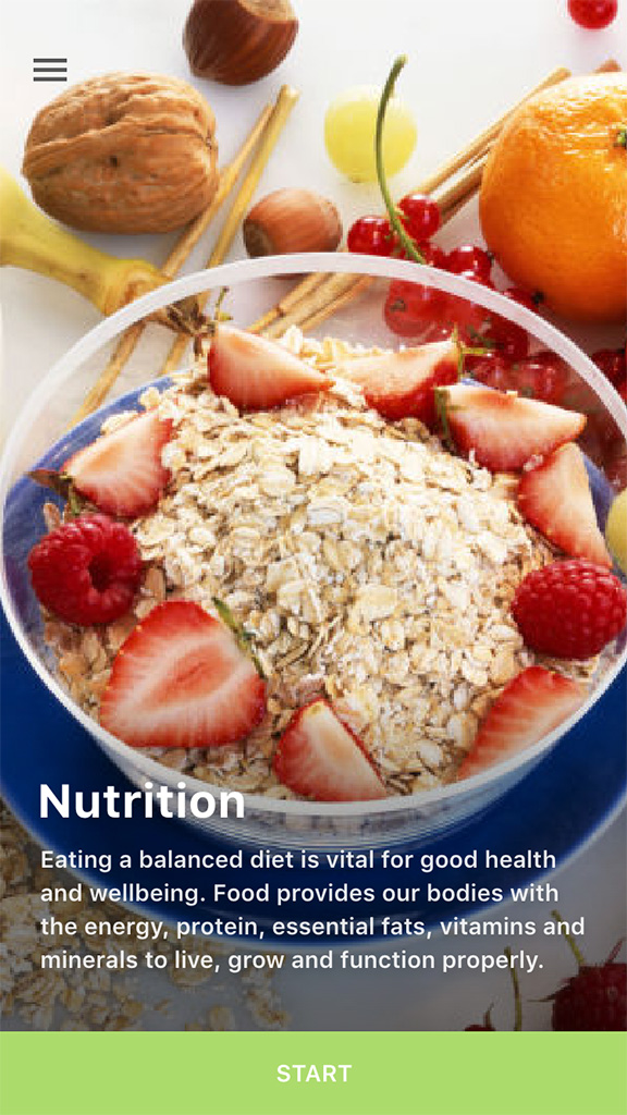 ActiveHealth app - Nutrition
