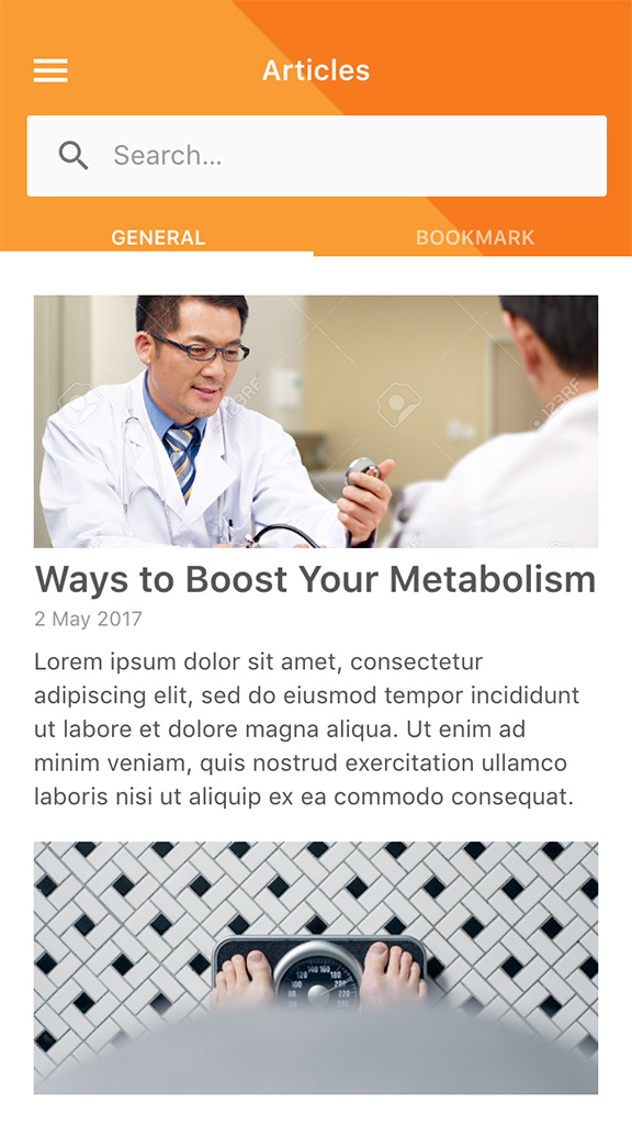 ActiveHealth app - Articles